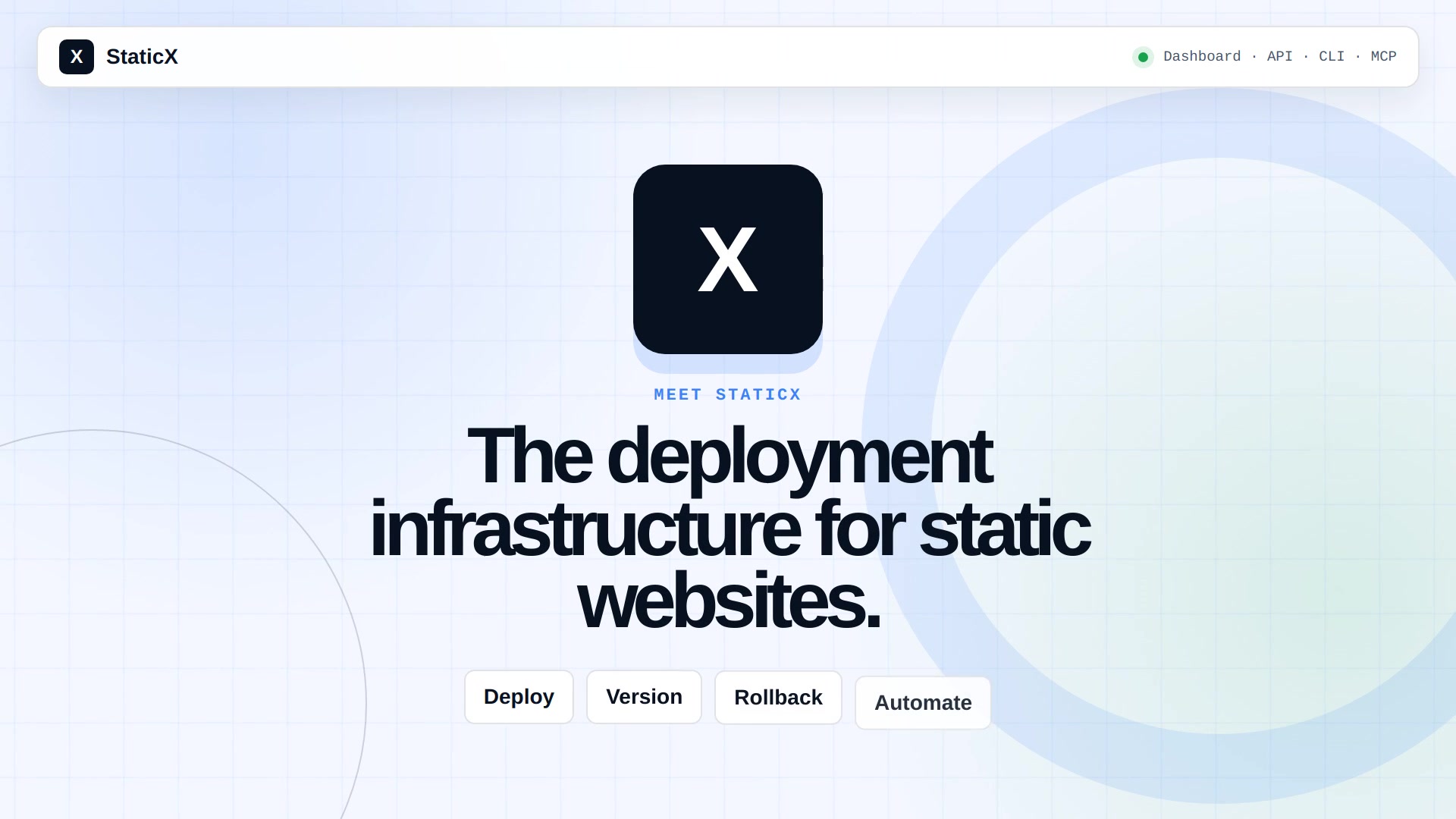 StaticX social preview